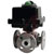 Dwyer Instruments - WE34-GMI05-L1-D - 3-Way Flanged SST Ball Valve 24VDC Flow Path E 1-1/2