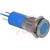 APEM Components - Q14F1CXXB110E - Solder 110VAC Blue Fixed Bright Chrome Flush 14mm Sealed LED Indicator|70066139 | ChuangWei Electronics