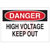 Brady - 84084 - B-302 10x14 In DANGER- High Voltage Keep Out|70345361 | ChuangWei Electronics