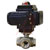 Dwyer Instruments - WE31-EMD02-T1-D - 3-Way NPT Stainless Steel Ball Valve 24 VDC Flow Path A 1