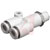 SMC Corporation - KQ2U04-M5 - Push In 4 mm M5 x 0.8 Male PP Pneumatic Y Threaded-to-Tube Adapter PBT Brass|70402660 | ChuangWei Electronics