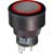 NKK Switches - YB216CWCKW01-5C-JS - BR RED/METALLIC SILVER CAMP ON-ON SPDT ILLUMINATED PUSHBUTTON SWITCH|70192502 | ChuangWei Electronics