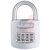 ABUS USA - 160/50 - Steel-Chrome Shackle 6mm D 42mm W 70.5mm H 4 Dial Combo Padlock|70567039 | ChuangWei Electronics