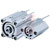 SMC Corporation - CQ2B63-50DC - 50mm Stroke Double Action Pneumatic Compact Cylinder 63mm Bore|70232211 | ChuangWei Electronics