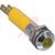 Wamco Inc. - WL-19040352 - Satin Chrome Prominent Bezel 32mcd 24VDC 8mm Yellow LED Indicator, Pnl-Mnt|70117689 | ChuangWei Electronics