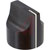 Kilo International - HD-90-2-6 - Aluminum Black Gloss Top & Side Saw Cut Panel Shaft Sz 0.125in Dia 0.925in Knob|70126016 | ChuangWei Electronics