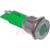 APEM Components - Q16F1CXXG24AE - Solder 24VAC/DC Green Fixed Bright Chrome Flush Metal 16mm Sealed LED Indicator|70066225 | ChuangWei Electronics