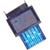 3M - 35805-6180-A00GF - 18AWG Blue 3mm IDC Power Clamp Wiremount Plug|70114514 | ChuangWei Electronics