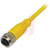 Balluff - BCC05M7 - PVC 0.3m 4 cond. M12 Male to M12 Female; Yellow Cordset|70375484 | ChuangWei Electronics