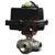 Dwyer Instruments - WE31-ETI02-T3-D - 3-Way NPT Stainless Steel Ball Valve 24 VDC Flow Path C 1