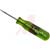 Apex Tool Group Mfr. - P3321 - Green Handle 3/32 In. X 3 1/2 In. Compact Standard Screwdriver Xcelite|70222774 | ChuangWei Electronics