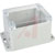 Bud Industries - PN-1328-CMB - PN Series 4.53x3.54x3.15In Gray/Clear Lid Polycarbonate,UL94HB Flanged Enclosure|70148155 | ChuangWei Electronics