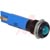 APEM Components - Q14F1BXXB24E - Solder 24VDC Blue Fixed Black Chrome Flush 14mm Sealed LED Indicator|70066126 | ChuangWei Electronics