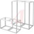 Hoffman - PF20166 - Steel 2000x1600x600mm Frame 2000x1600x600mm LtGray|70311543 | ChuangWei Electronics