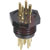 Cooper Interconnect - 126-1427 - 4 pin contact solder cup term basic male mini hex connector|70144742 | ChuangWei Electronics