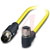 Phoenix Contact - 1406134 - 1.5 m Plug straight M12 to Socket angled M12 105C PVC 5-pos. shielded M12|70276839 | ChuangWei Electronics