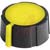 Electronic Hardware Corporation (EHC) - ST3P2YB2 - bush hole sz .25in-D dia .61in blk &yellow round soft touch control Knob|70206895 | ChuangWei Electronics