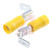 RS Pro - 534878 - Yellow 12 - 10 AWG 6.35x0.8mm Insulated Crimp Piggyback Terminal|70639649 | ChuangWei Electronics
