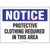 Panduit - PPS0710N105 - Protective clothing required Notice Header Polyester Adhesive Sign|70386618 | ChuangWei Electronics