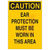 Brady - 43034 - B-555 14x10 In CAUTION - Ear ProtectionMust Be Worn In This Area|70345394 | ChuangWei Electronics