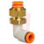 SMC Corporation - KQ2LE07-00N - Brass/Electroless Ni 1/4-in Tube/Conn. Dia. Bulkhead Elbow One-Touch Fitting|70335918 | ChuangWei Electronics