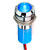 APEM Components - Q14P1CXXHB24E - IP67 24VDC Hyper Blue Chrome PROMINENT 14MM LED INDICATOR|70666092 | ChuangWei Electronics