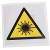 RS Pro - 8134448 - 100x100mm Hazard Warning Laser Radiation Hazard Sign with Pictogram Only Vinyl|70656036 | ChuangWei Electronics