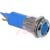 APEM Components - Q14P1CXXB12E - Solder 12VDC Blue Fixed Bright Chrome Prominent 14mm Sealed LED Indicator|70066170 | ChuangWei Electronics