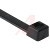 HellermannTyton - T120S0H4 - 120 lbs. Tensile Strength, Maximum 0.30 in. 8-7/8 in. Black Cable Tie|70163638 | ChuangWei Electronics