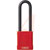 ABUS USA - 74HB/40-75 KD 1-1/2 RED - Red KD Shackle 1/4in D 3in H 3/4in W 1-1/2in W Plastic Covered Padlock|70567012 | ChuangWei Electronics